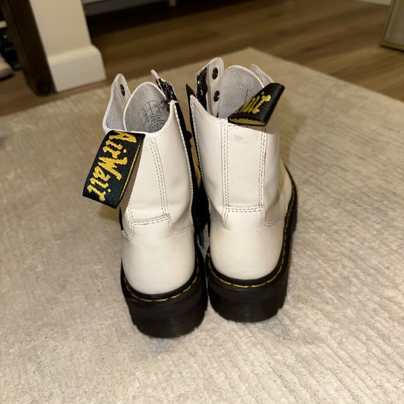 Dr. Martens white platform lace-up boots - Picture 5 of 8